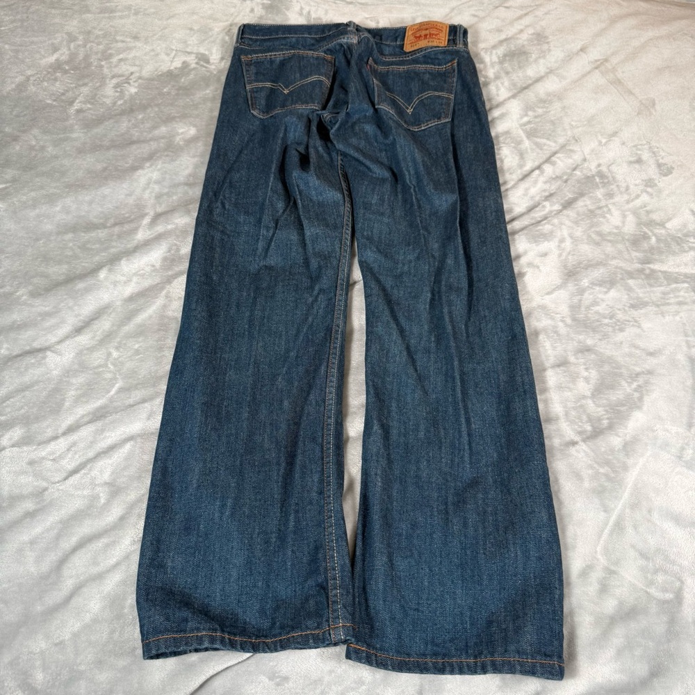 Levis 514 Slim Straight Jeans Mens 36x34 (Fits 34x33) Low Rise Denim Blue